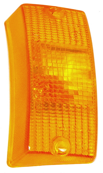Indicator glass front left orange Vespa PE-PX