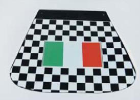 Λασπωτήρας σκακιέρα με λογότυπο Ιταλική σημαία για Vespa-Lambretta