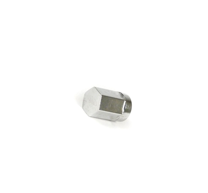 Nut M 8x1,25 mm, hexagonal, chrome, Key : 12mm, h: 19,3mm, for SIP tubeless rim .