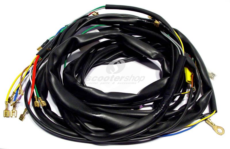 Cable harness Vespa P200E, P125E, P150E until 1983 with indicator (without battery)