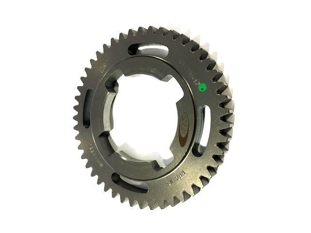 Gear cog short 47 theeth for Vespa 50 S, Special, 125 ET3, PK50 , XL,FL2. Can be fit with input shaft assembly DRT 10-14-18-21 teeth code 15381
