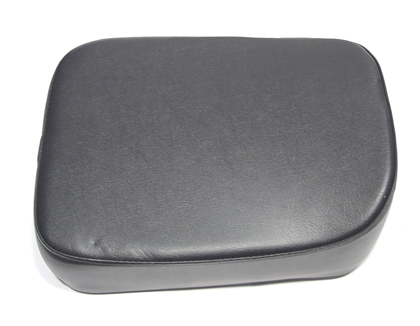 Seat cushion leather black for Vespa, Made in Italy.