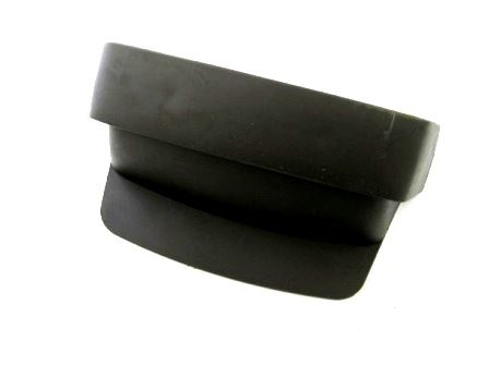 Mud Flap rear, for Vespa Cosa 1, black. For the models with the rear light down.