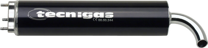 Τελικό εξάτμισης TECNIGAS Next R 50 κ.εκ. μαύρο