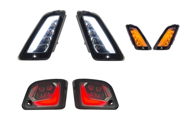 Indicator kit front and rear, toned, LED for Vespa GTS, GTS Super, ​GTV 125-300ccm (after '14)