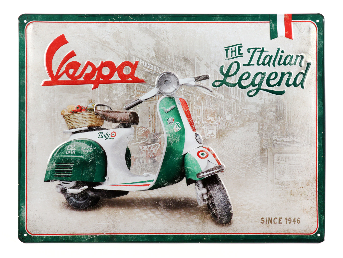 Μεταλλική ταμπέλα Vespa "The Italian Legend" Ιδανικό για δώρο