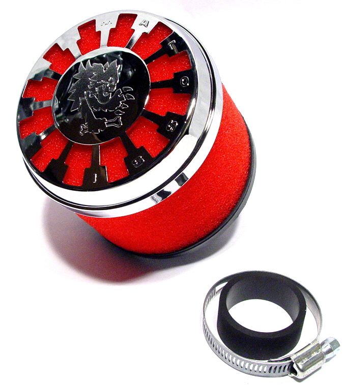 Malossi Luftfilter Gitter 38mm Rot Schwarz für Eppella Benzhou Calella Mondial 