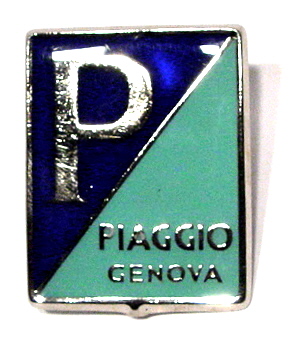 Emblem "Piaggio Genova" for horn cover old type
