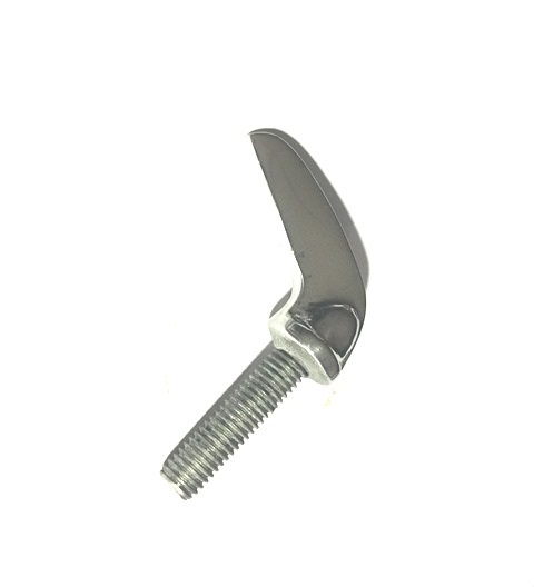 Lock lever screw polished M8 for spare wheel holder