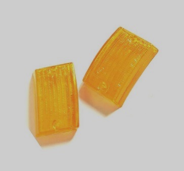 Σετ κρύσταλλα φλας πορτοκαλί, δεξί - αριστερό, εμπρός για Vespa PK 50-125 S/SS 1982-1985.