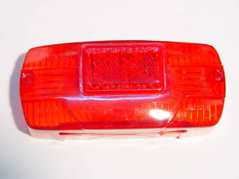 Rear light glass Lambretta LI III, TV175 III, 150 SPECIAL (upper side holes)