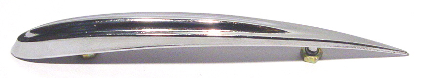 Mudguard crest for Vespa Vbb,Vba,Vnb,V50-125,Super alluminium polished