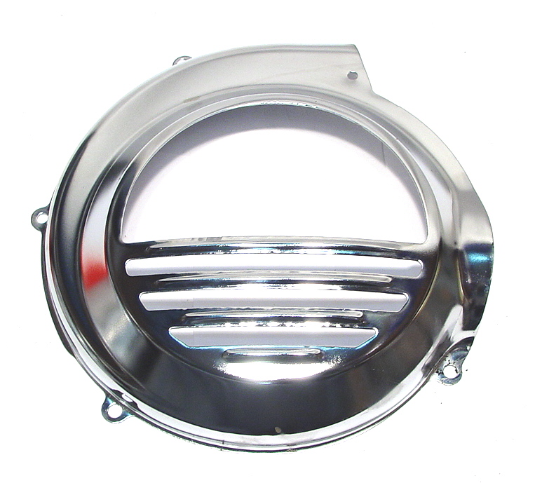 Flywheel cover chrome for Vespa PE-PX (without electric start)