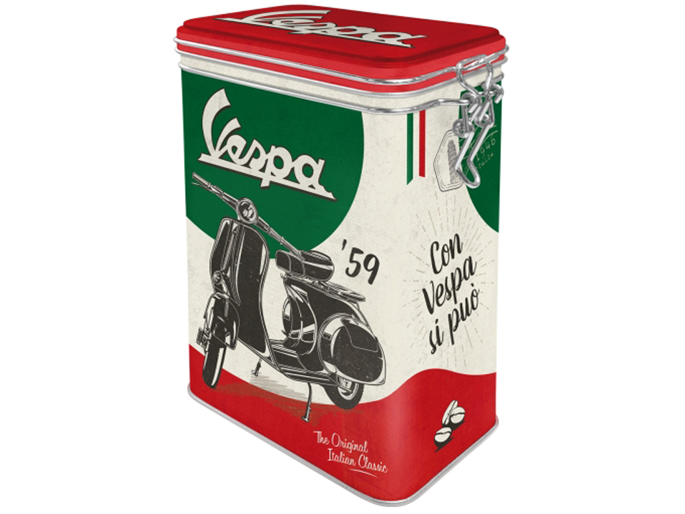 Storage tin Vespa "The Italian Classic" Perfect for a gift