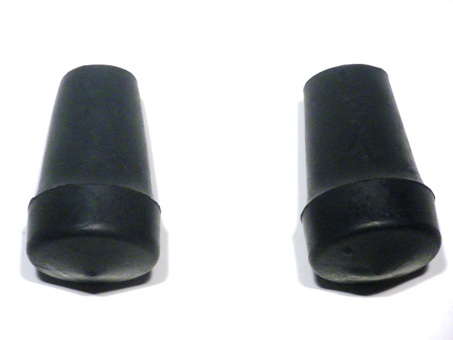 Stand boot pair Vespa PX/EFL/T5/ Cosa/PK, black, rubber Ø=22mm
