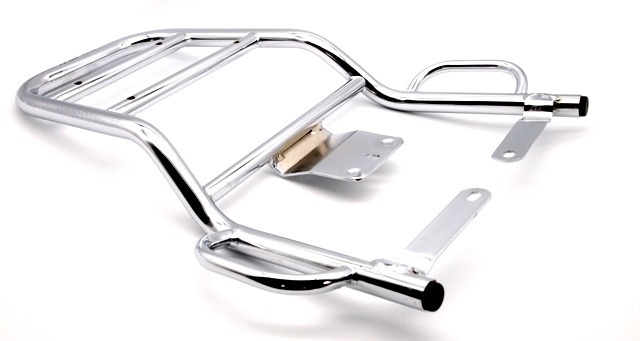 Luggage carrier rear chrome with handlebars for the passenger for Vespa Pe-Px.