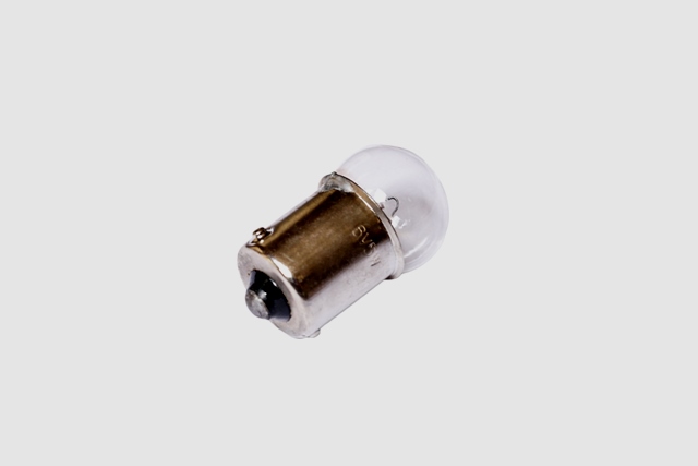 Bulb brake light, 6V 10Watt, with socket Ba15s, clear, for the most Vespa 6 Volt
