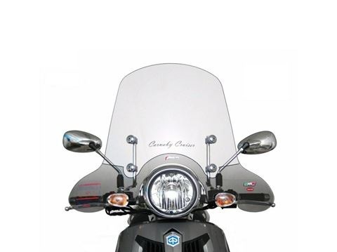 Windscreen Faco for Piaggio Carnaby 300cc, complete with fitting material.