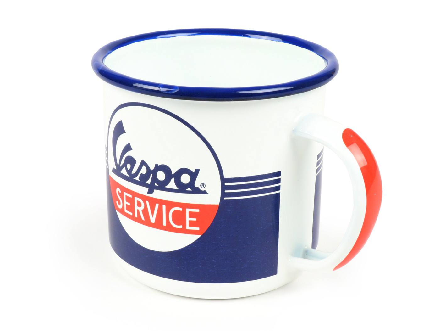 Mug for enameled  "Vespa Service" Perfect for a gift