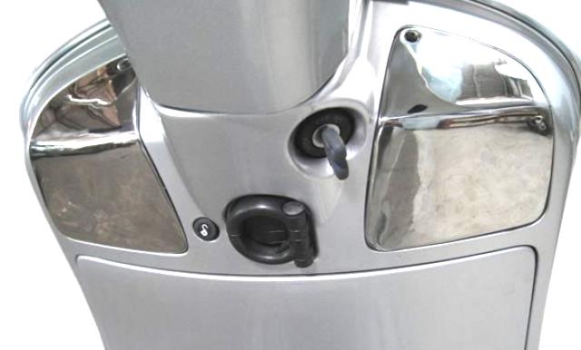 Cap set inner legshield cover for Vespa GT, GTL, GTV, GTS - stainless steel