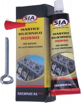 Red silicone sealant for high performance engine, 75 ml.