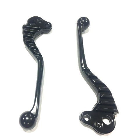 Sport Levers (pair) black for Vespa PE,PX,Rally,Sprint,Vespa 50, ET3,VBB,Gs160,Ss 180,GL. For models without disc brake!!
