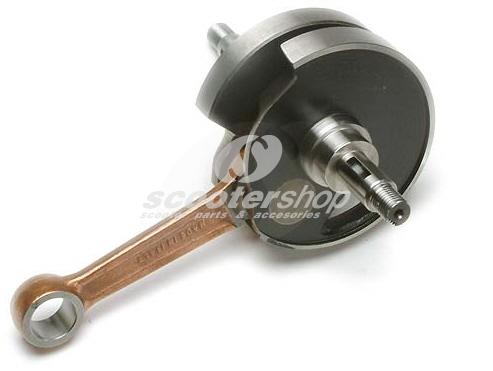 Crankshaft 57.00 mm, disc valve, conrod 110,0mm, pin 16mm for Vespa PX 200 E, Cosa 200 - Rally 200 (2nd series )