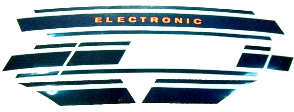 Blue sticker set for Vespa ET 3.