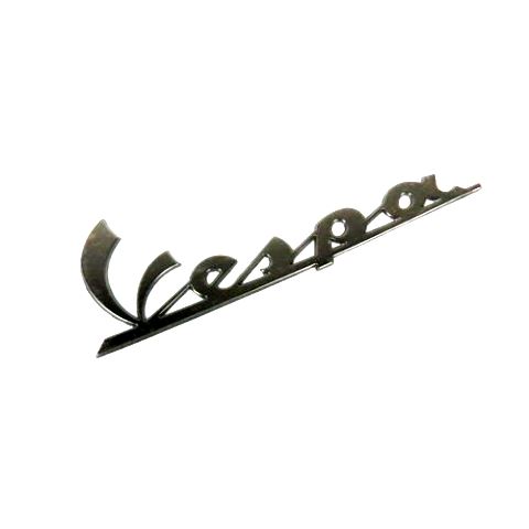 Σήμα Vespa (καπό) ανάγλυφο, μαύρο (ανθρακί) αυτοκόλλητο με μήκος 15,00cm