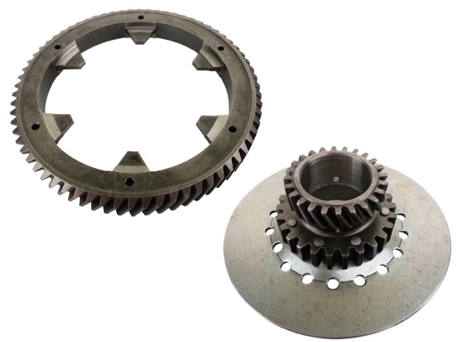 Primary drive gear cog 24/65, Pinasco, for Vespa PE, PX, for clutch with 7 springs.
