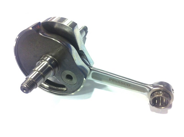 Racing Crankshaft Pinasco for Vespa 80-90-100-125 PV, ET3 disc valve, stroke 51.0mm, conrod 97.0mm, pin 15mm, cone 19/20mm, M10