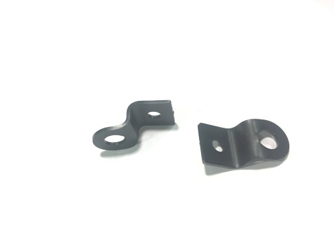 Clamp for mounting tank MAURO PASCOLI , for Vespa 125 VN, 150 VL, VB1  w 18 mm, l 35 mm, h 15 mm,  black, steel , 2 pieces