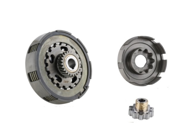 Clutch SIP Cosa 2 type, Ultrastrong for Vespa Rally, ​PX 125-200, D:115mm, 24 teeth (to fit with 65 D), 10 springs with stiffness: L, reinforced basket and inner part cnc machined.