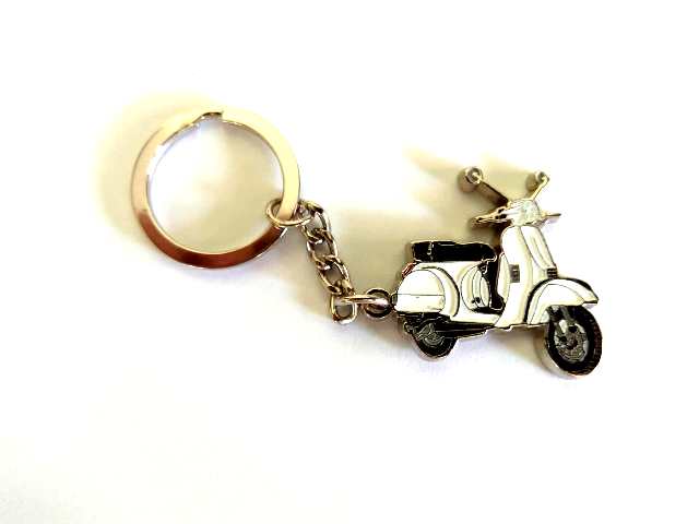 Key chain Vespa PX metal white. Perfect gift!!!