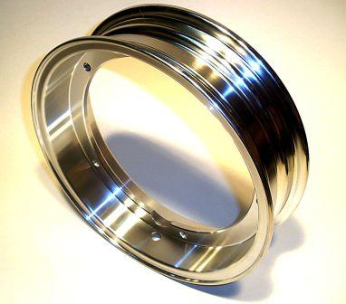 Rim alloy polished tubeless SIP for Vespa V50/PV/ET3/PK/PX/T5, 2.10-10"