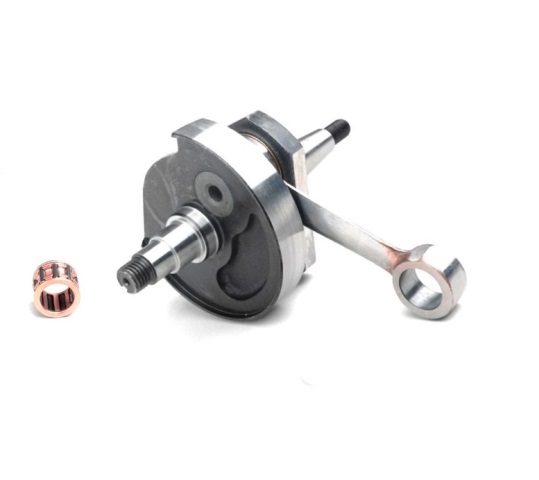 Racing Crankshaft for Vespa 50s (vespino), PK50SS disc valve, stroke 43mm, con-rod 87mm, cone 19/20mm, M10