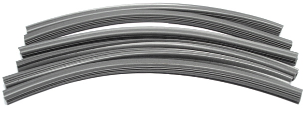 Set of 6 grey rubber for front floor rail. code C80