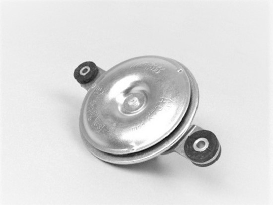 Horn for Vespa P80-150X/PX80-200E/Lusso/`98 /MY/`11  Ø 72mm, fixation: 2 holes, Volt: 12 DC,  zinc coated