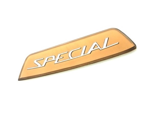Rear badge "SPECIAL" for  Lambretta Li 150 III golden