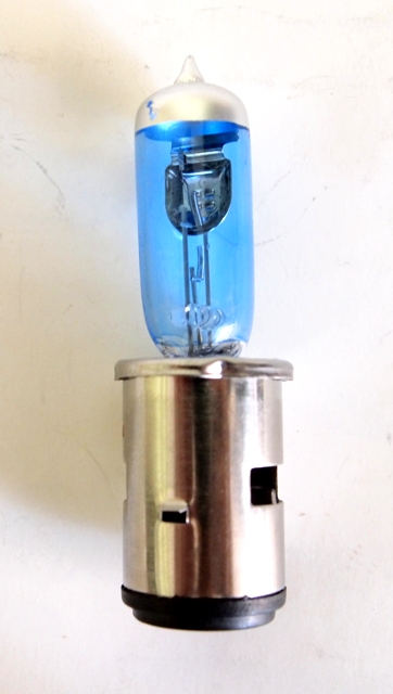 Halogen bulb BA20D, 12V 35/35 Watt. 35% more light.
