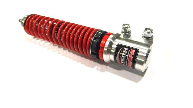 Shock Absorber CARBONE HiTech front for Vespa GTS/GTS Super/GTV/GT (models -2013, 2017-). Made in Italy.
