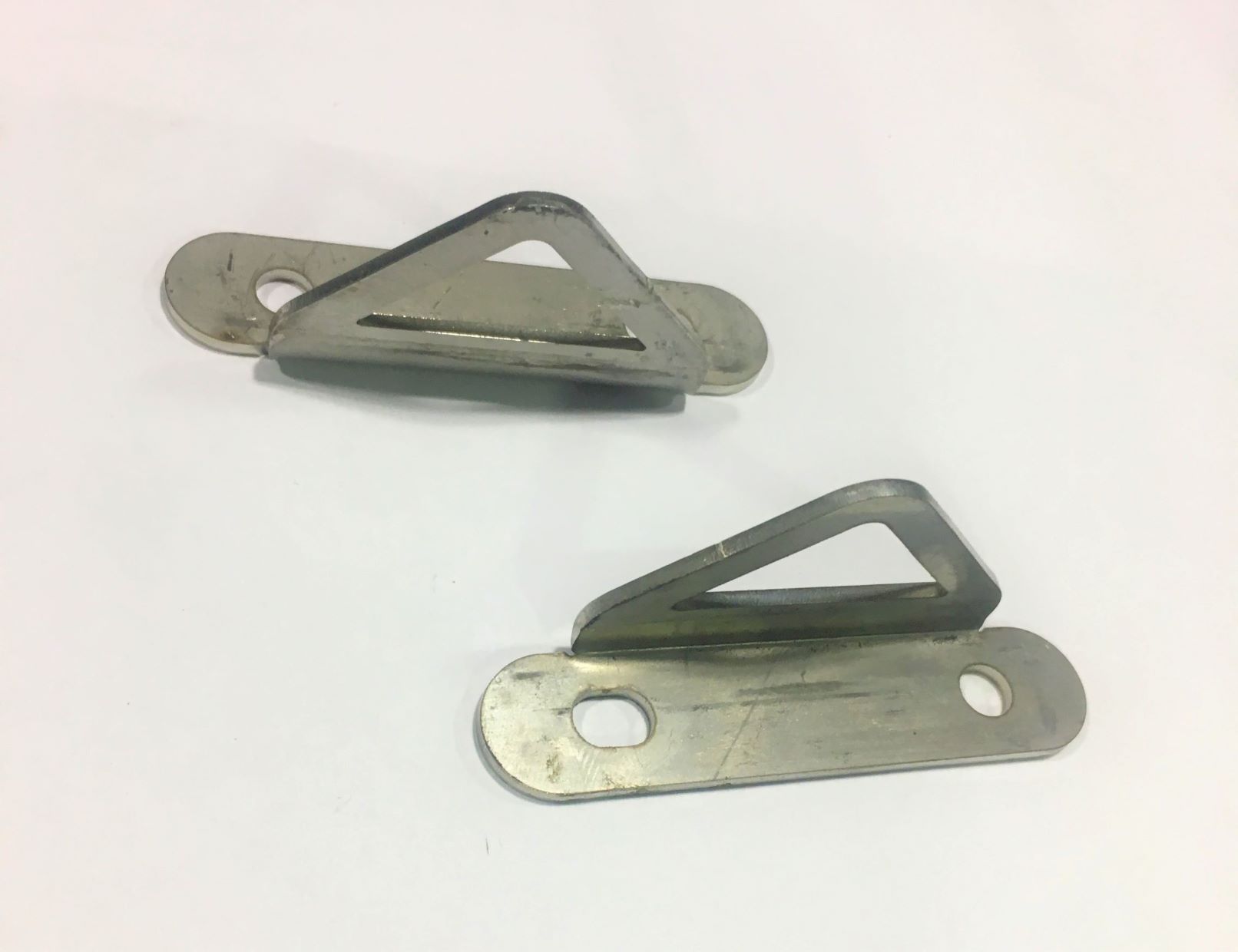 Pair of luggage hook stainless steel floor board, for Vespa Smallframe and largeframe .