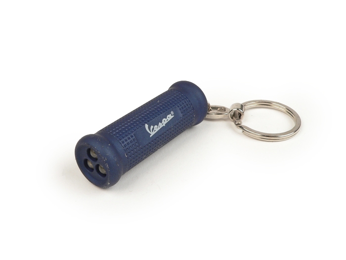 Key chain Vespa Grip, with led torch light, 55x20mm, blue. Perfect gift ...