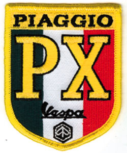 Ραφτό σήμα Piaggio Px Italian Flag.Ιδανικό για δώρο !!!
