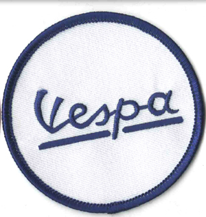Patch Vespa logo blue