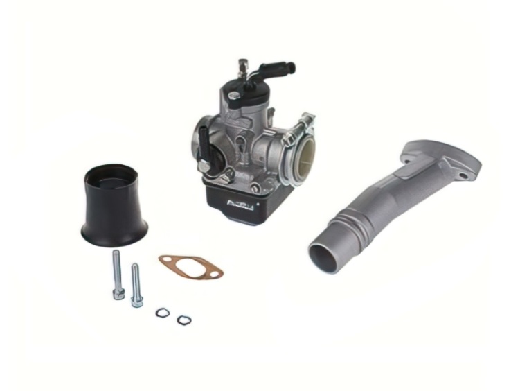 Carburator kit, with alluminium manifold, DELLORTO PHBL 22 mm, with bellmouth air intake