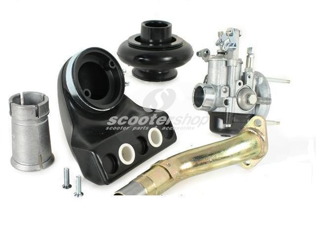 Carburettor Kit Sport SHBC 19.19 E for Vespa PK50-125/S 2-hole, disc valve, with POLINI air filter/air bellow