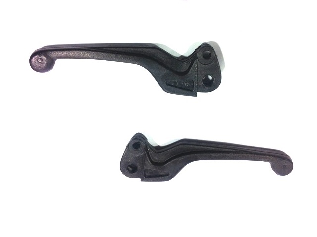 Black plastic levers pair for Vespa PK