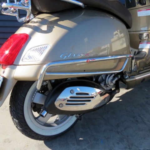 Rear side protection for Vespa GTS 250-300cc (special chrome), for models 2008-2018