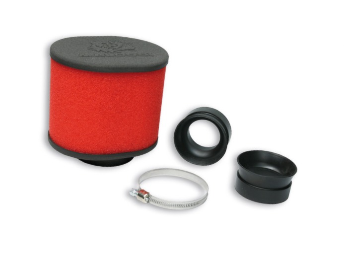 Racing air filter Malossi E15 "Red Filter", connection: 42-50-58,5mm,